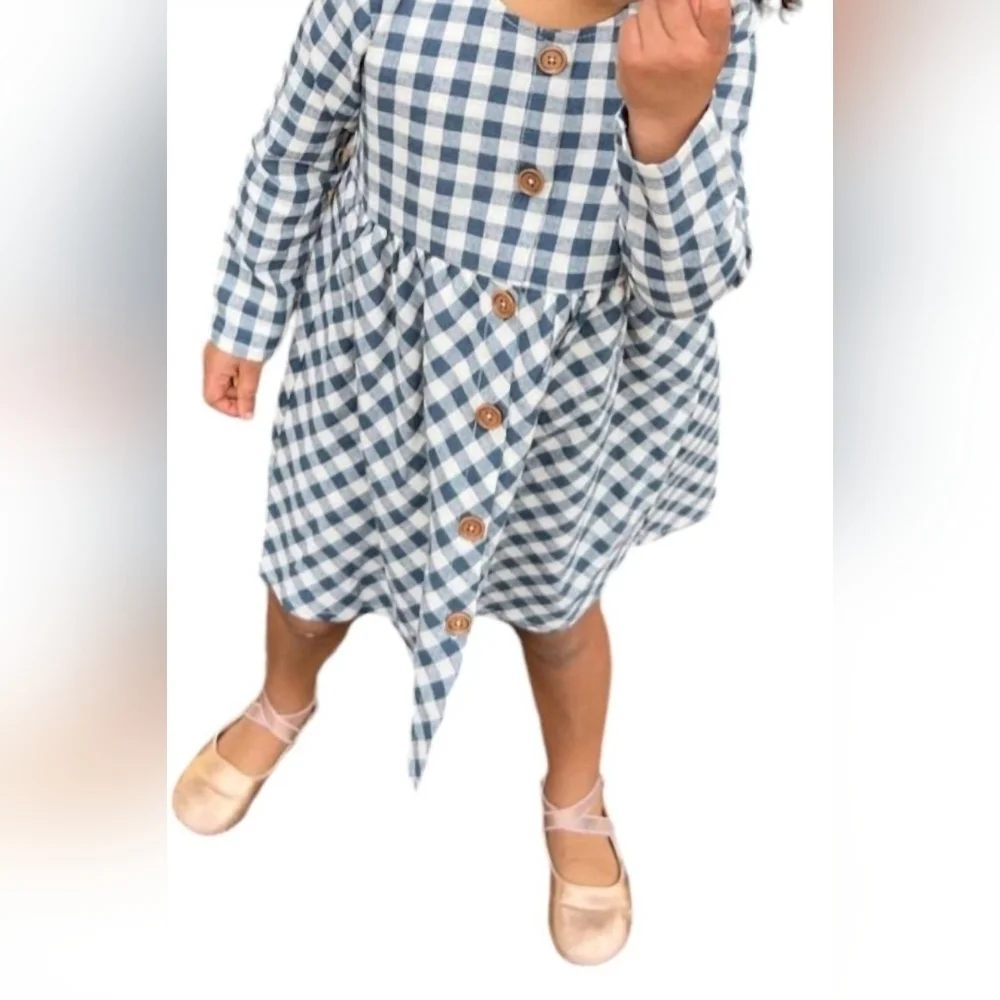 Vignette | Kit Dress Navy Plaid